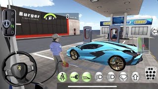 3D Driving Class Simulation  Funny Police Officer Refuel His Super Car Gas Crazy Driving Gameplay [upl. by Kaleena981]