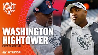 Washington Hightower on preparation for Packers  Chicago Bears [upl. by Aileduab]