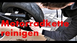 Motorrad Kette reinigen und fetten  Motorrad Saisonstart [upl. by Krutz260]