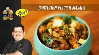 Venkatesh Bhat makes Babycorn Pepper Masala  babycorn melagu curry [upl. by Skill]