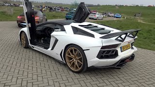 Vorsteiner Lamborghini Aventador with Capristo Exhaust  LOUD Accelerations Revs amp Downshifts [upl. by Nikki]