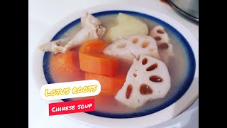 Healthy Chinese Lotus Root SoupChinese soup recipe [upl. by Mellitz438]