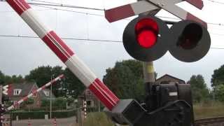 Dutch railroad crossing  AHOB Wezep 1 [upl. by Nibbs279]