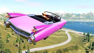 Epic High Speed Car Jumps 290 – BeamNG Drive  CrashBoomPunk [upl. by Marthena551]