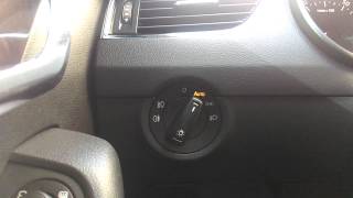 سكودا اوكتافيا  Skoda Octavia A7  مفتاح النور  Lights Switch [upl. by Etnuhs]