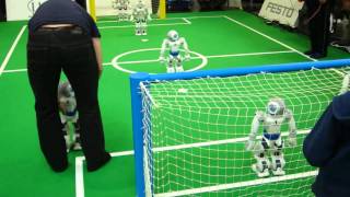 RoboCup German Open 2011 HTWK Bembelbots 1st half part 1 [upl. by Nela]