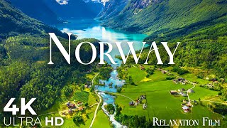 Norway 4K • Scenic Relaxation Film with Peaceful Relaxing Music and Nature Video Ultra HD [upl. by Veedis]