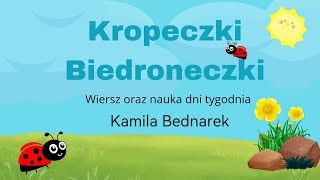 Wiersz quotKropeczki biedroneczkiquot Kamila Bednarek [upl. by Nya]