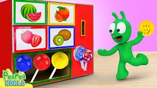 Pea Pea Playing With Candy Vending Machine 🍭Cartoon For Kids 💖 Pea Pea World [upl. by Aikemehs]