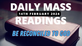 Todays Catholic Mass Readings Ash Wednesday February 14 2024 [upl. by Ylevol192]