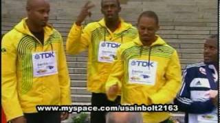 USAIN BOLT MENS 4 X 100 METERS RELAY 2009 BERLIN GAMES 2009 [upl. by Anitsirhk555]