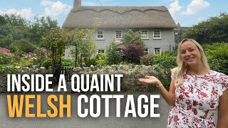 Inside an Original Thatched Cottage in Wales  House Tour [upl. by Eaneg]