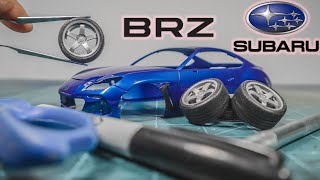 How to build Subaru BRZ Model Car Episode 1 Tamiya 124 Subaru BRZ [upl. by Joanie]