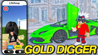 CATCHING GOLD DIGGERS IN ROBLOX SNAPCHAT [upl. by Elleret]