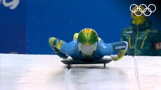 Skeleton Beijing 2022  Womens heats 1amp2 highlights [upl. by Zwiebel]