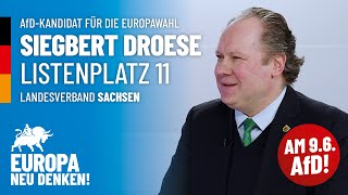 Siegbert Droese „Weniger EU ist mehr Europa“ [upl. by Furmark]