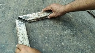 How to 5 cm square pipe cutting 90 degree joints are brain work 20 g pipe [upl. by Stevana310]