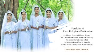 Vestition amp First Religious Profession  CMC Provincial House  22nd April 2024  LIVE [upl. by Mikihisa]