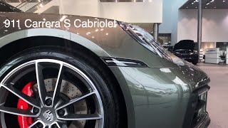 Details of this Aventurine Green 2020 Porsche 911 992 Carrera S Cabriolet [upl. by Rehpotsrihc]