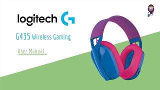 Logitech G435 Wireless Gaming Headset User Guide and Manual [upl. by Thrasher]