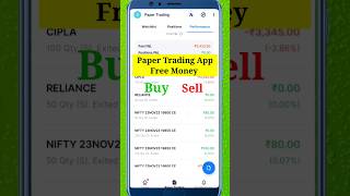 Buy or Sell Paper Trading App Example trading [upl. by Huberman]