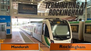 Mandurah to Rockingham Terminating at Rockingham Transperth B Series [upl. by Fred]