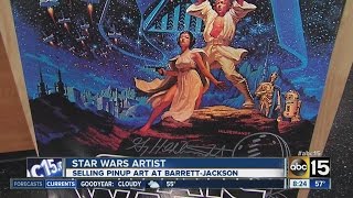 Star Wars artist Greg Hildebrandt selling art at BarrettJackson [upl. by Gollin901]