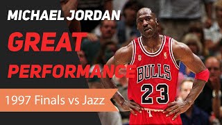 Michael Jordan 1997 NBA Finals Great Performance [upl. by Ricca]