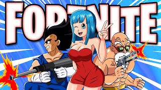 Maron Plays Fortnite with Vegeta and Roshi [upl. by Light]