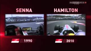 Lewis Hamilton Ayrton Senna C omparison Monaco [upl. by Oehsen923]