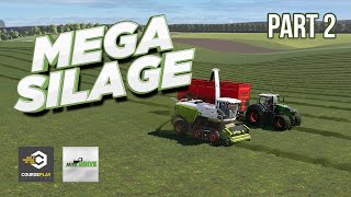 Mega Silage  Part 2  Fully Automated with AutoDrive and Courseplay  FS19 [upl. by Halsy]