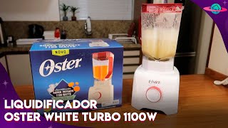 LIQUIDIFICADOR OSTER WHITE 1100W OLIQ605 LIQUIDIFICADOR TURBO BARATO E BOM UNBOXING COMPLETO [upl. by Petronille]