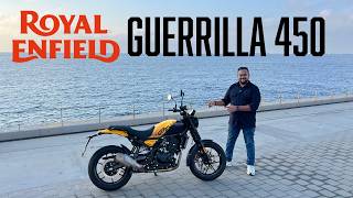 Royal Enfield Guerrilla 450 Walkaround  Launched at ₹ 239000  MotorBeam [upl. by Devlin908]