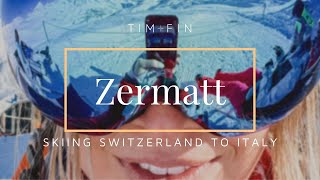 SKI EUROPE SKIING FROM SWITZERLAND TO ITALY Zermatt Skiing Vlog [upl. by Sej680]