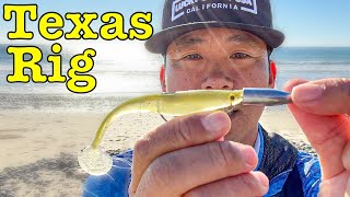 Texas Rig  the BEST Weedless and Snagless option for Surf Fishing [upl. by Zaob]