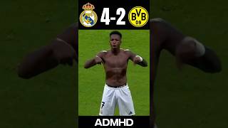 Real Madrid vs Dortmund UCL 2425 shorts realmadrid dortmund football championsleague [upl. by Azne]