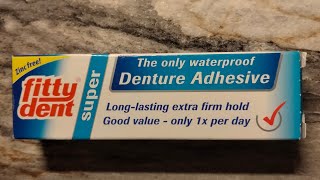 fittydent denture adhesive shocking fittydentdentureadhesive denturewearer dentures [upl. by Aliwt]