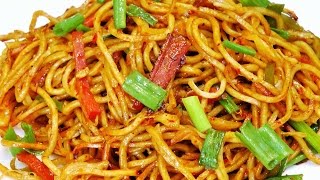 शेजवान नूडल्स  Schezwan Noodles Recipe  Indian Street Food  MadhurasRecipe [upl. by Fitzgerald]