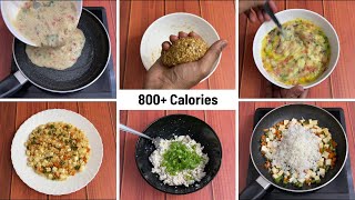 5 Really Easy Meal Options for Weight Gain  Bulking   800 Calories  🇮🇳 [upl. by Alethea119]