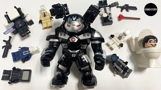 Lego HulkBuster  War Machine Buster  Titan TV Man minifigures lego unofficial [upl. by Roy]