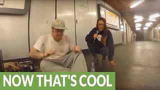 Incredible subway improv performance in Berlin [upl. by Erialc239]