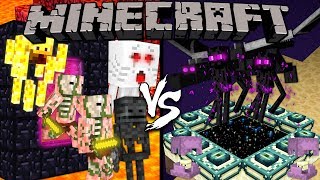 The Nether vs The End  Minecraft [upl. by Noby]