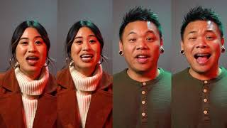 Carol of The Bells ft Alyssa Navarro  AJ Rafael byutv pentatonix [upl. by Yauqram]