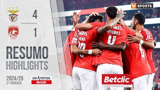 Resumo Benfica 41 Santa Clara Liga 2425 5 [upl. by Ahsot]