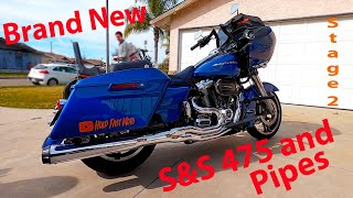 SampS 475 cam Bassani road rage 2 into 1 pipes on my 2017 Road glide with tune first impressions [upl. by Auerbach27]