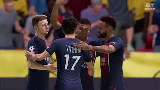 Paris st germain vs Borussia Dortmund all goalsmbappe  hattrick eafc 24 [upl. by Hgielime]