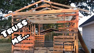 Building a Firewood Storage Shed from Pallets amp Upcycled Wood [upl. by Lauzon]