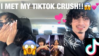 I MET MY TIKTOK CRUSH FOR THE FIRST TIME😱☺️💘 [upl. by Eerol]