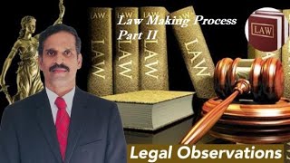 Law making Process  Tamil  Part II  Selvakkunapalan  Legal Observations [upl. by Yekcim189]