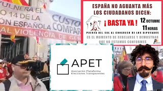 APET en la manifestación del 12 de octubre 2022 [upl. by Ifok]